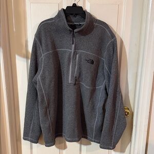 New w/o Tag The North Face Men's Charcoal Zip-Up Sweater